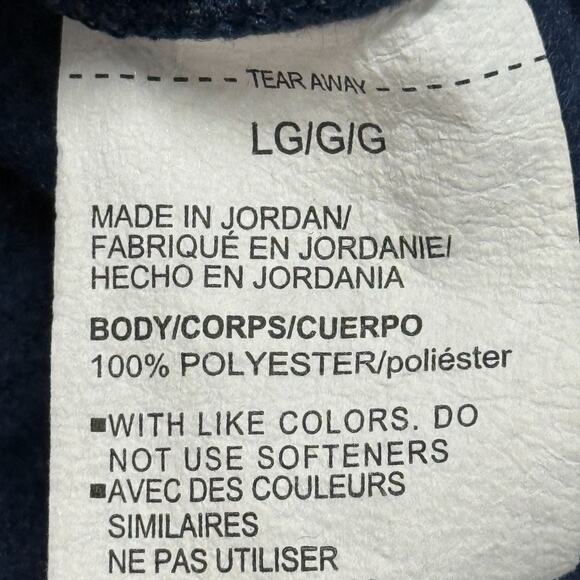 Under Armour Golf Sweater Large Blue Fleece Pile Half Snap T Pullover Loose Fit - Picture 10 of 12